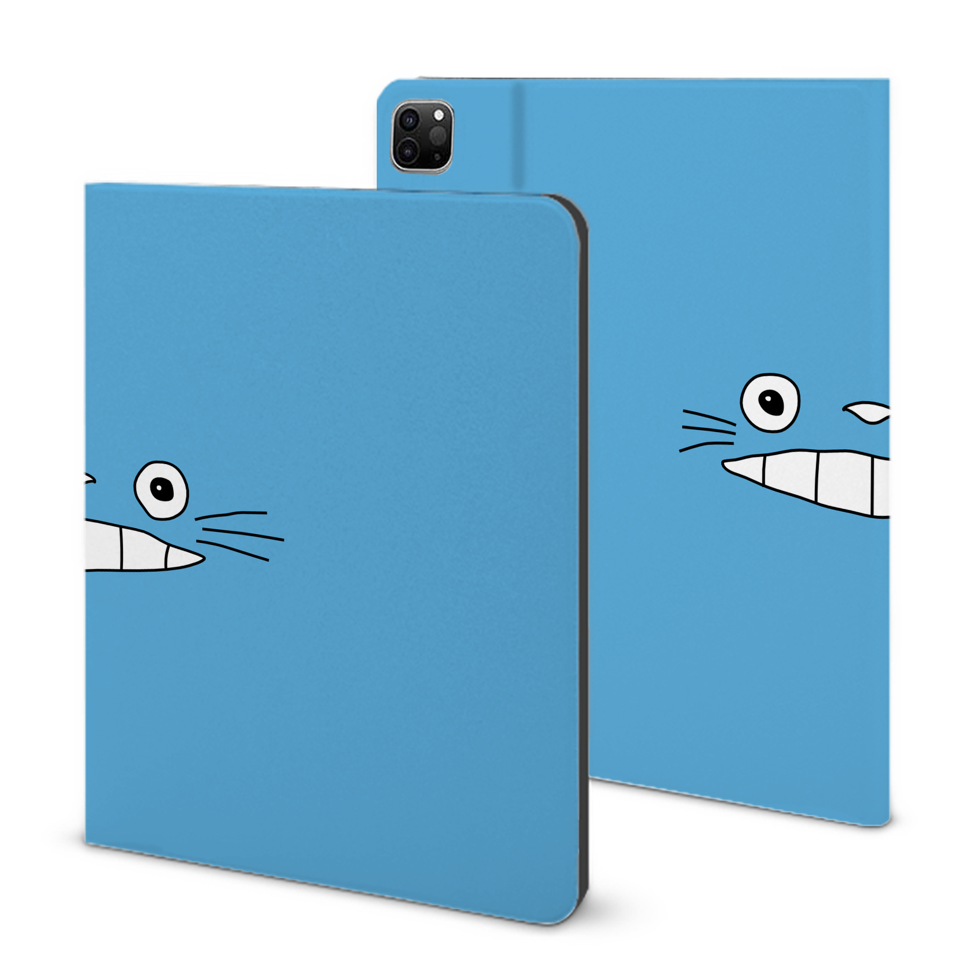 （画像用） となりのトトロ 草壁メイ 草壁サツキ My Neighbor Totoro Satsuki Kusakabe Mei Kusakabe IPad ケース ブック型 PUレザー TPU 耐衝撃 軽量 薄型 ペン収納なし 全面保護 IPad 各モデル対応